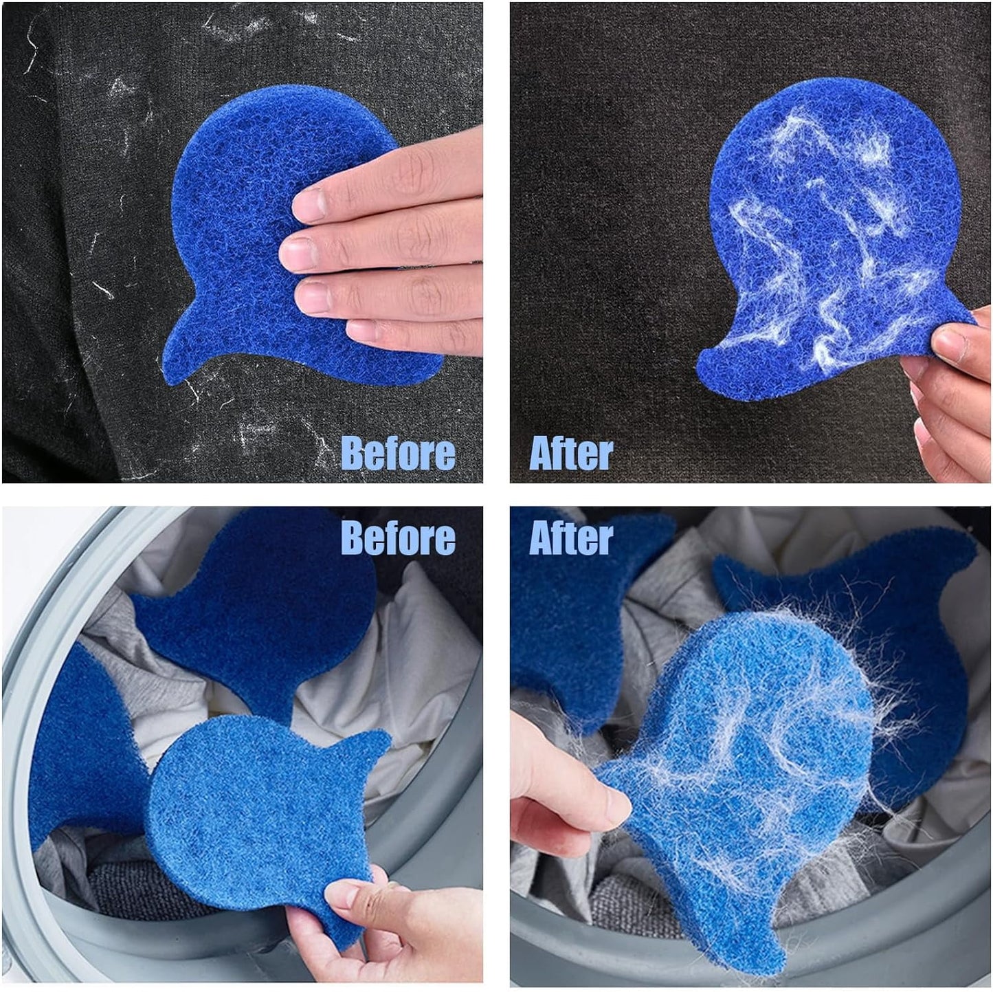 Pet Hair Remover Balls for Laundry - Set of 5 Reusable Lint Catchers for Washing Machines
