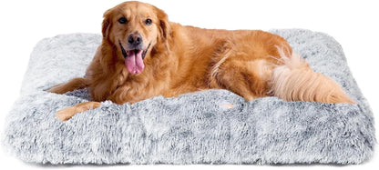 Large Washable Dog Bed - Soft Pet Cushion for Crate, Puppy, and Cat Mattress