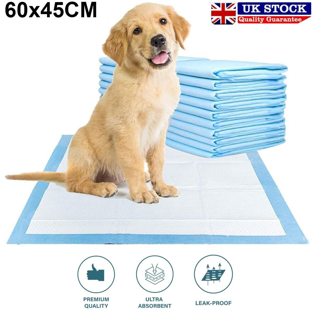 30 Extra-Large Puppy Training Pads - Ultimate Toilet Solution for Dogs and Cats