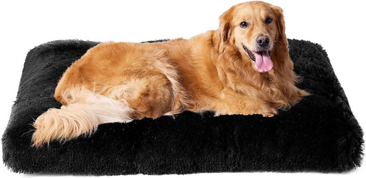 Large Washable Dog Bed - Soft Pet Cushion for Crate, Puppy, and Cat Mattress